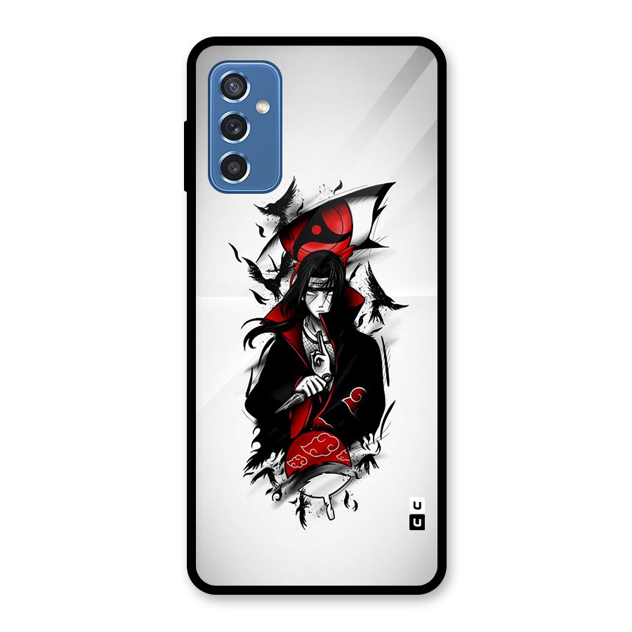 Itachi Combat Glass Back Case for Galaxy M52 5G