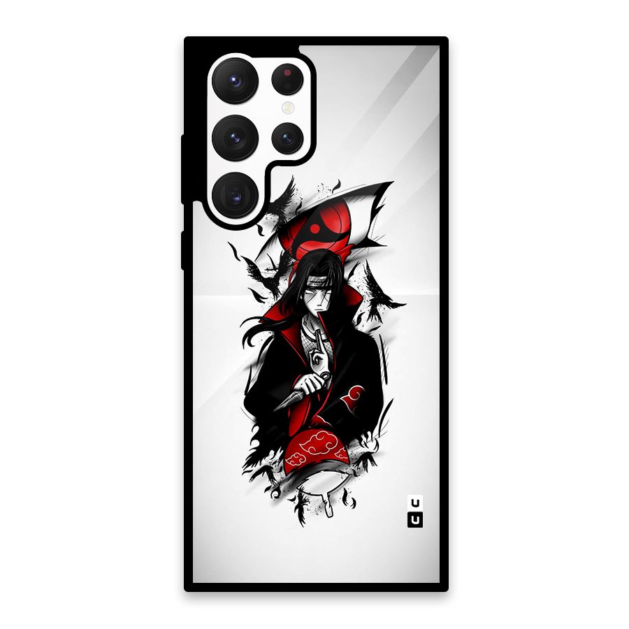 Itachi Combat Glass Back Case for Galaxy S22 Ultra 5G
