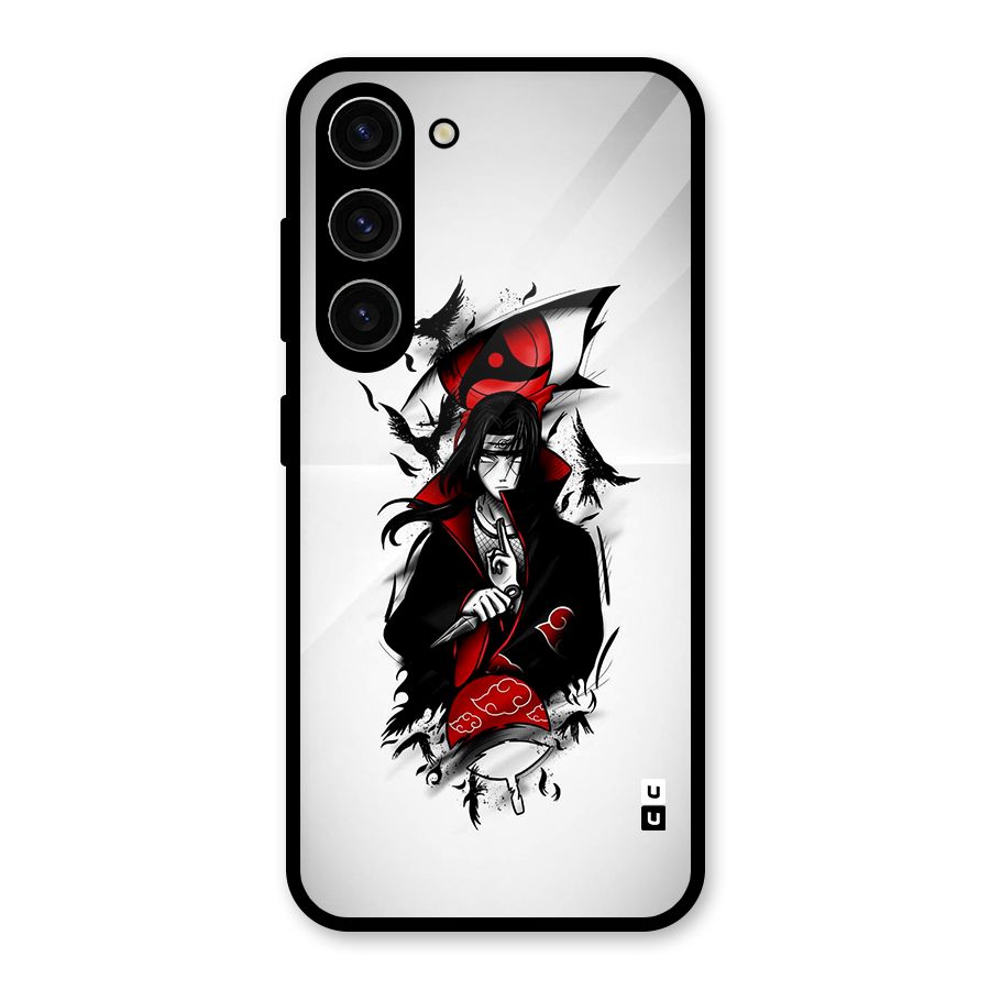 Itachi Combat Glass Back Case for Galaxy S23