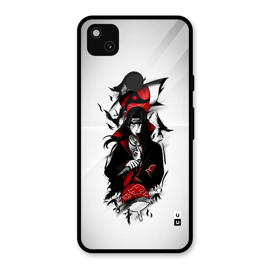 Itachi Combat Glass Back Case for Google Pixel 4a