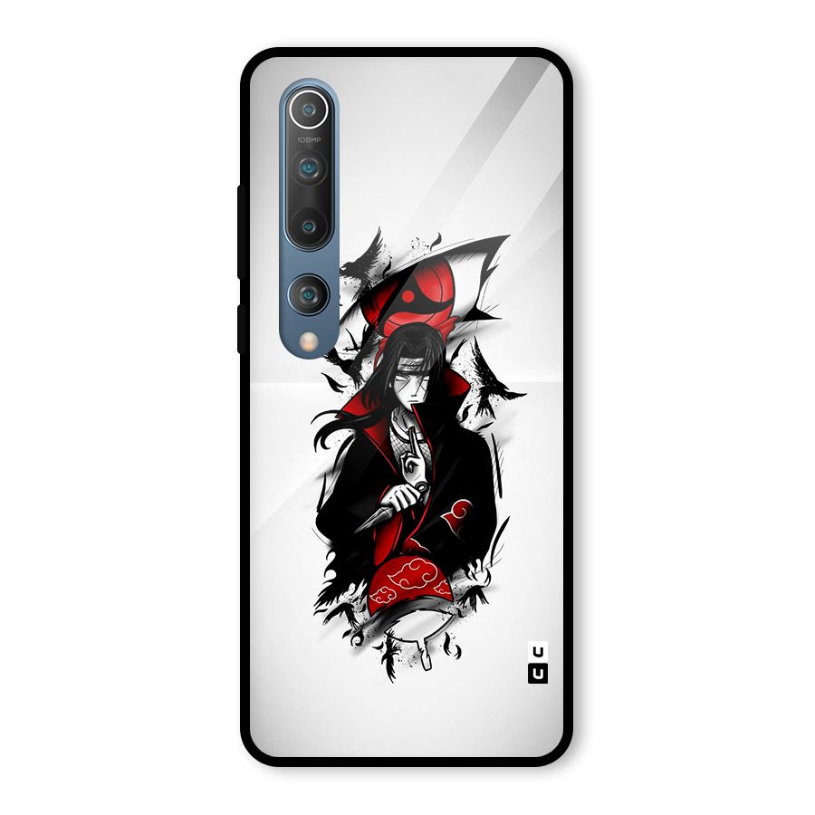 Itachi Combat Glass Back Case for Mi 10