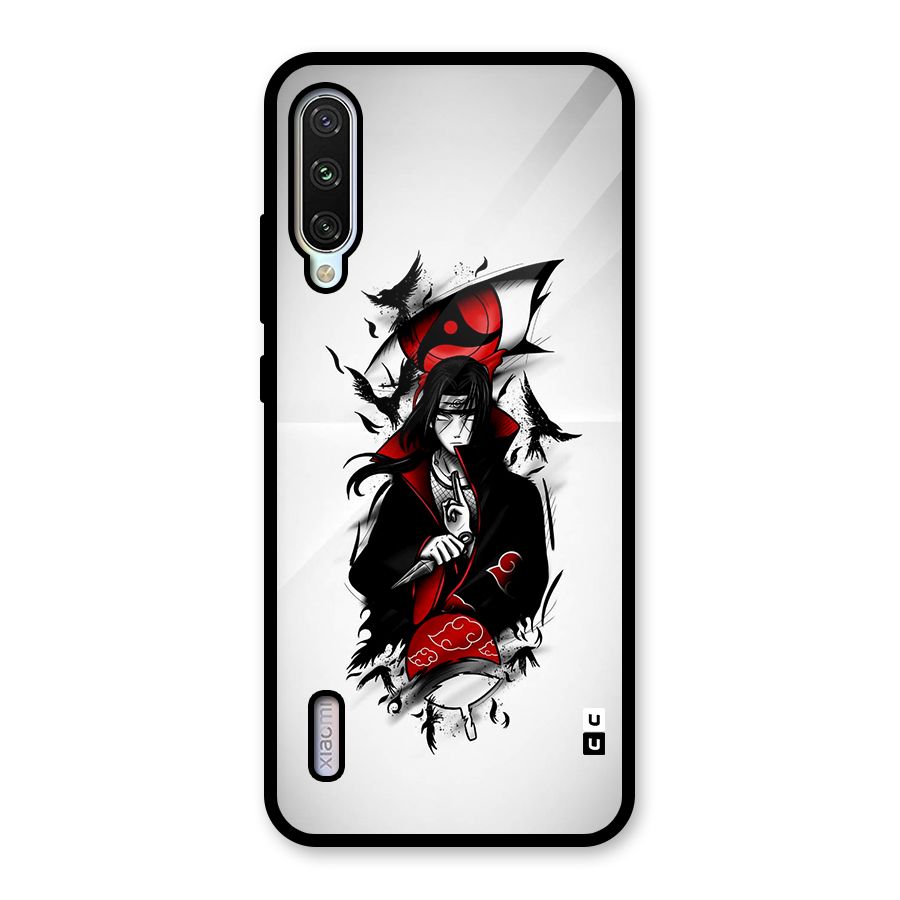 Itachi Combat Glass Back Case for Mi A3