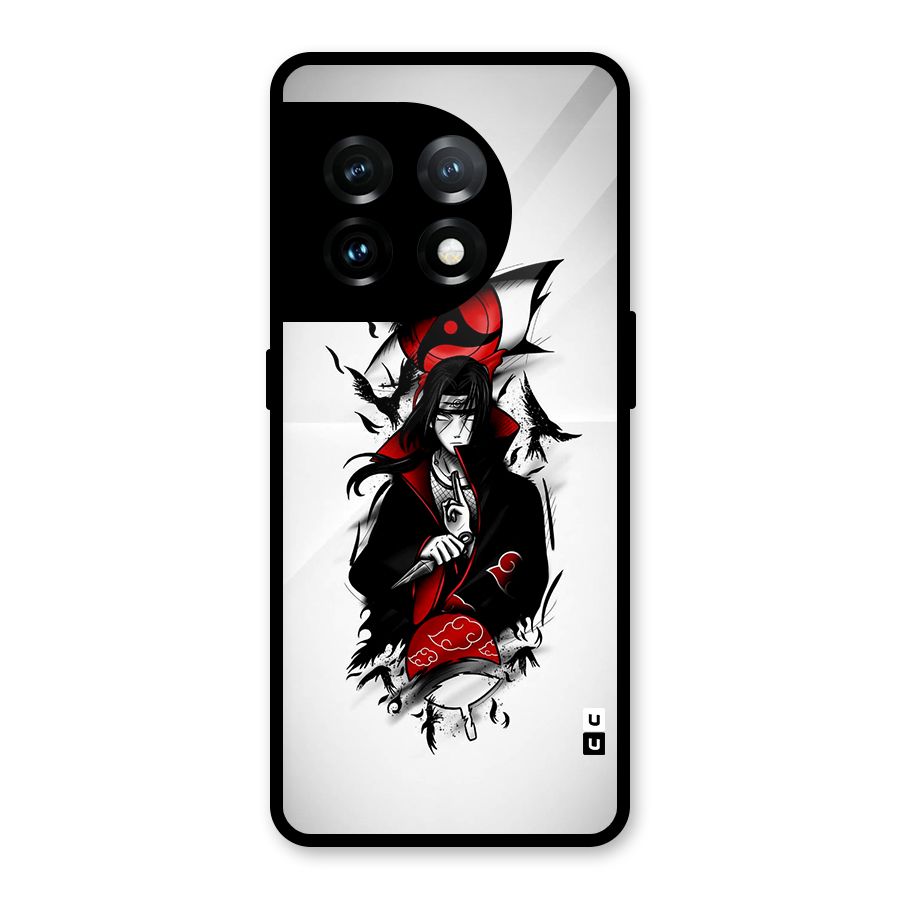 Itachi Combat Glass Back Case for OnePlus 11