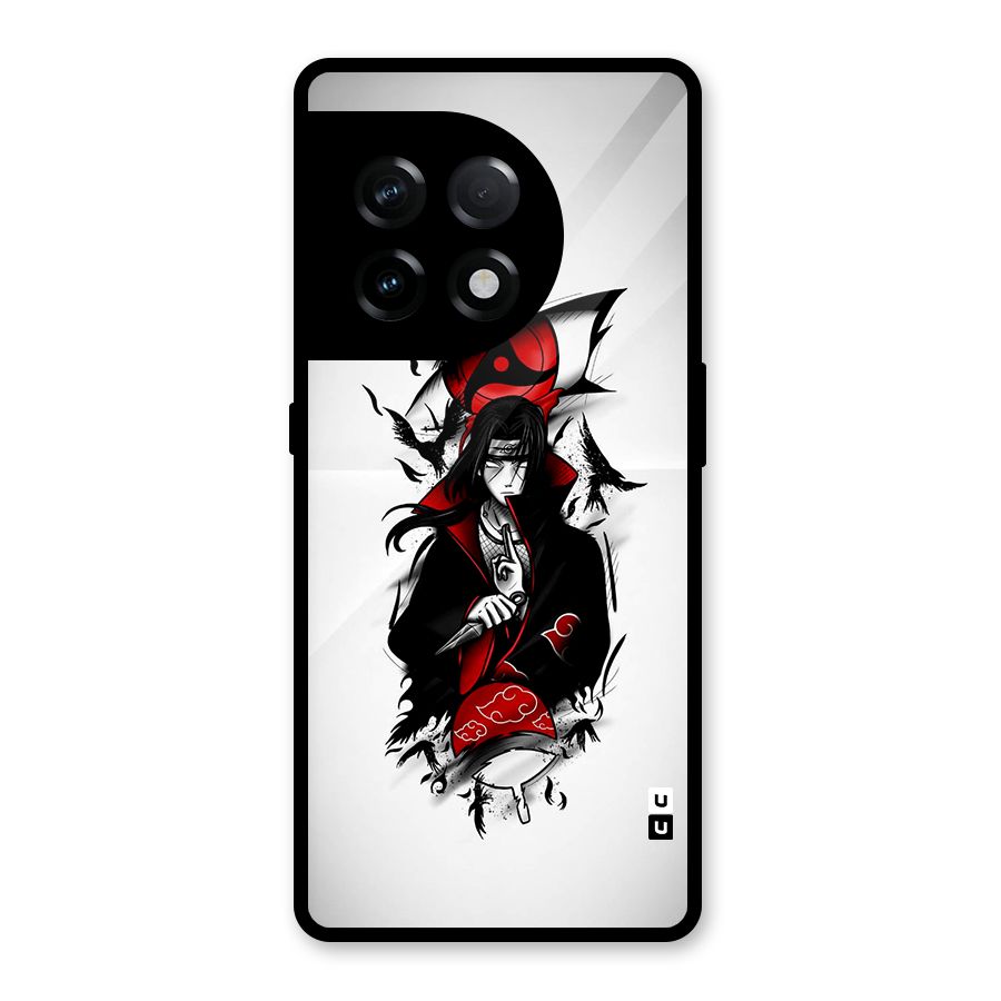 Itachi Combat Glass Back Case for OnePlus 11R