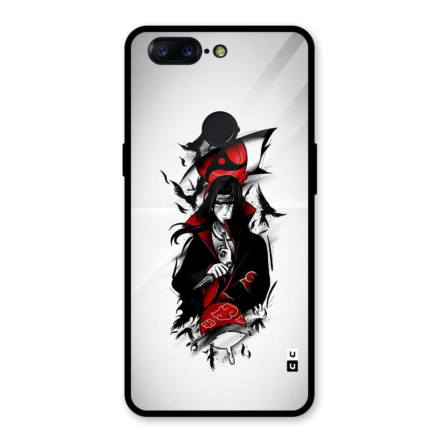 Itachi Combat Glass Back Case for OnePlus 5T