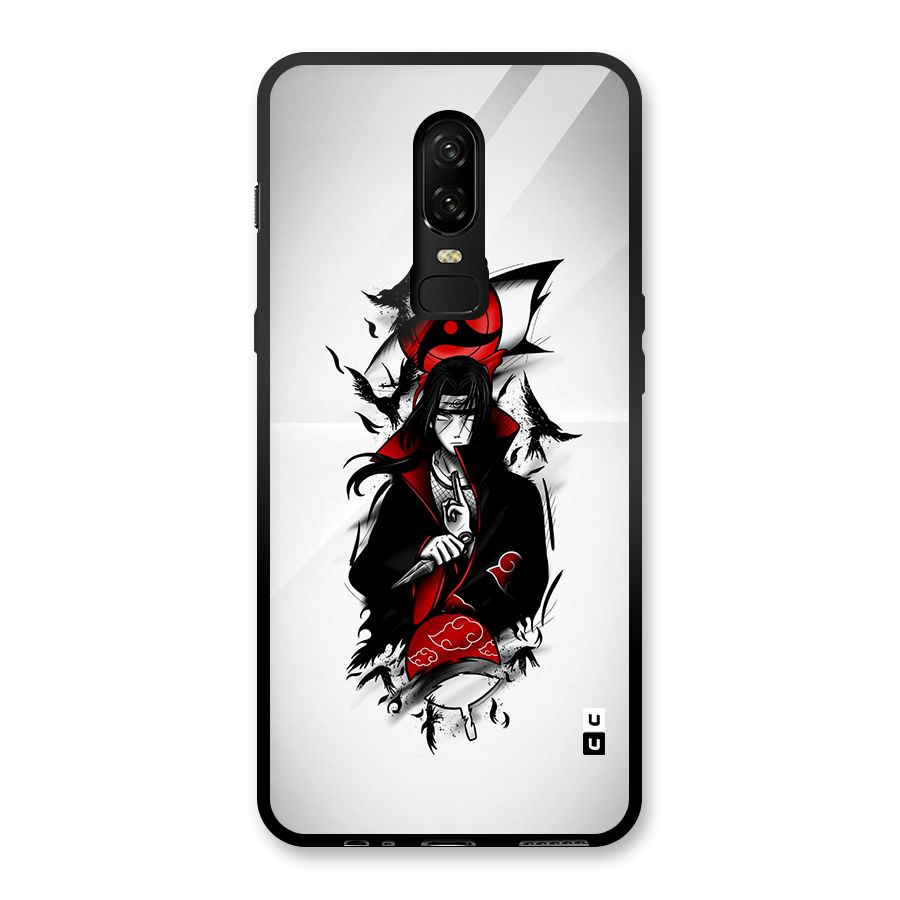Itachi Combat Glass Back Case for OnePlus 6
