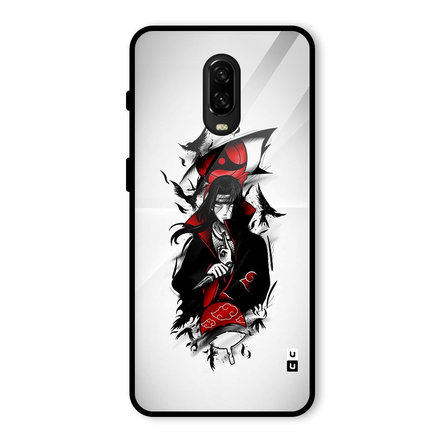 Itachi Combat Glass Back Case for OnePlus 6T