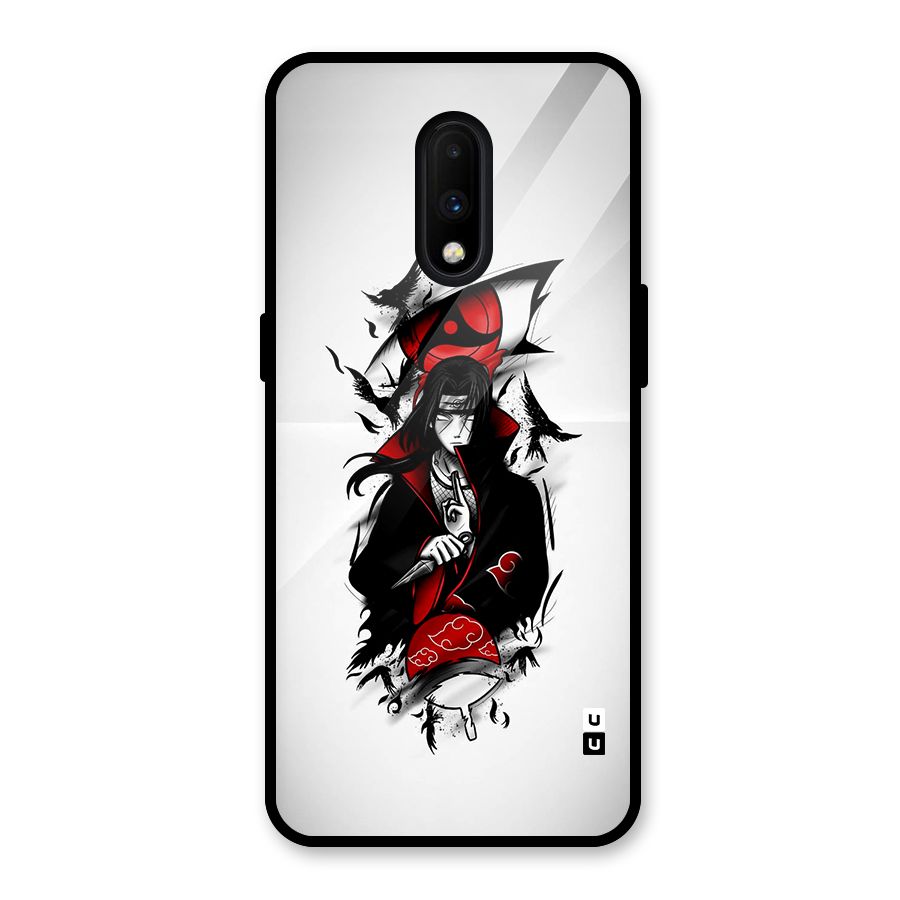 Itachi Combat Glass Back Case for OnePlus 7