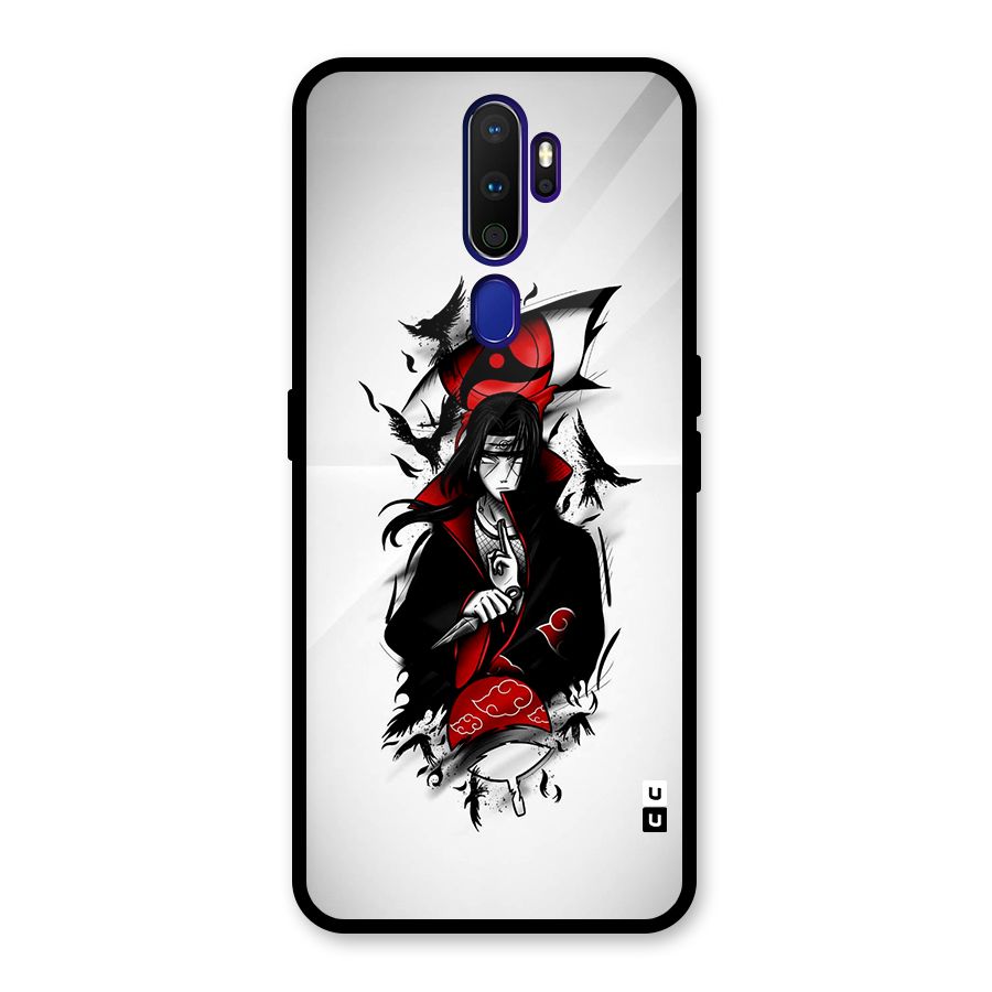 Itachi Combat Glass Back Case for Oppo A9 (2020)