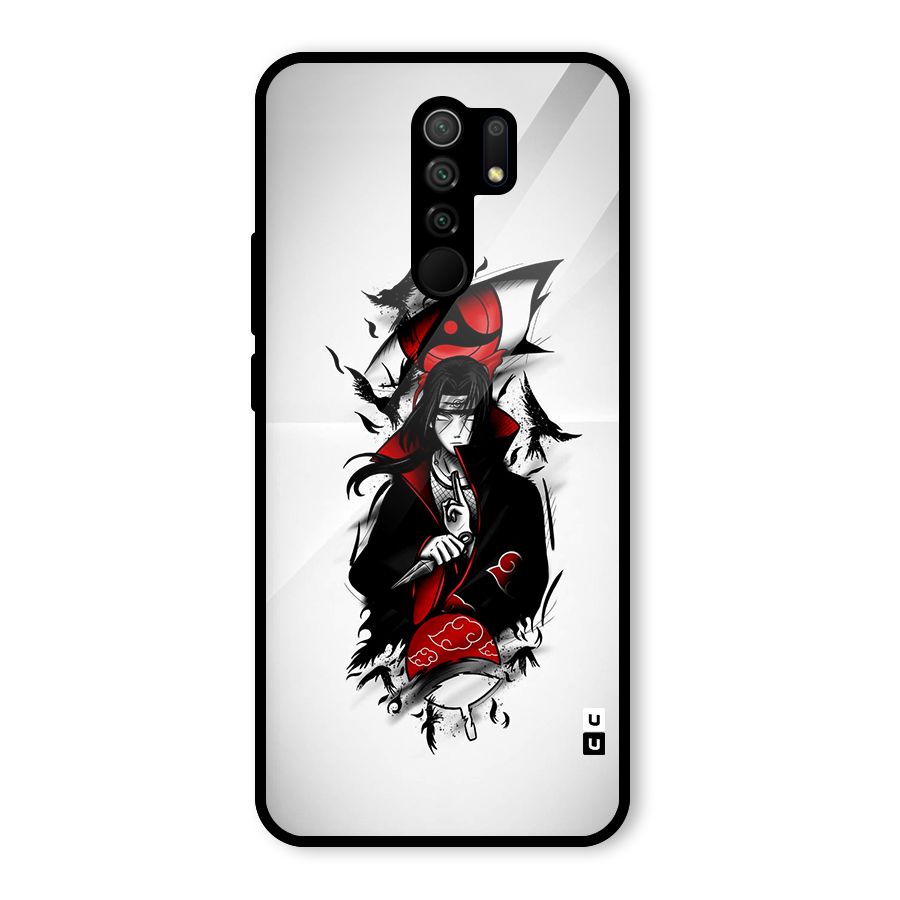 Itachi Combat Glass Back Case for Poco M2