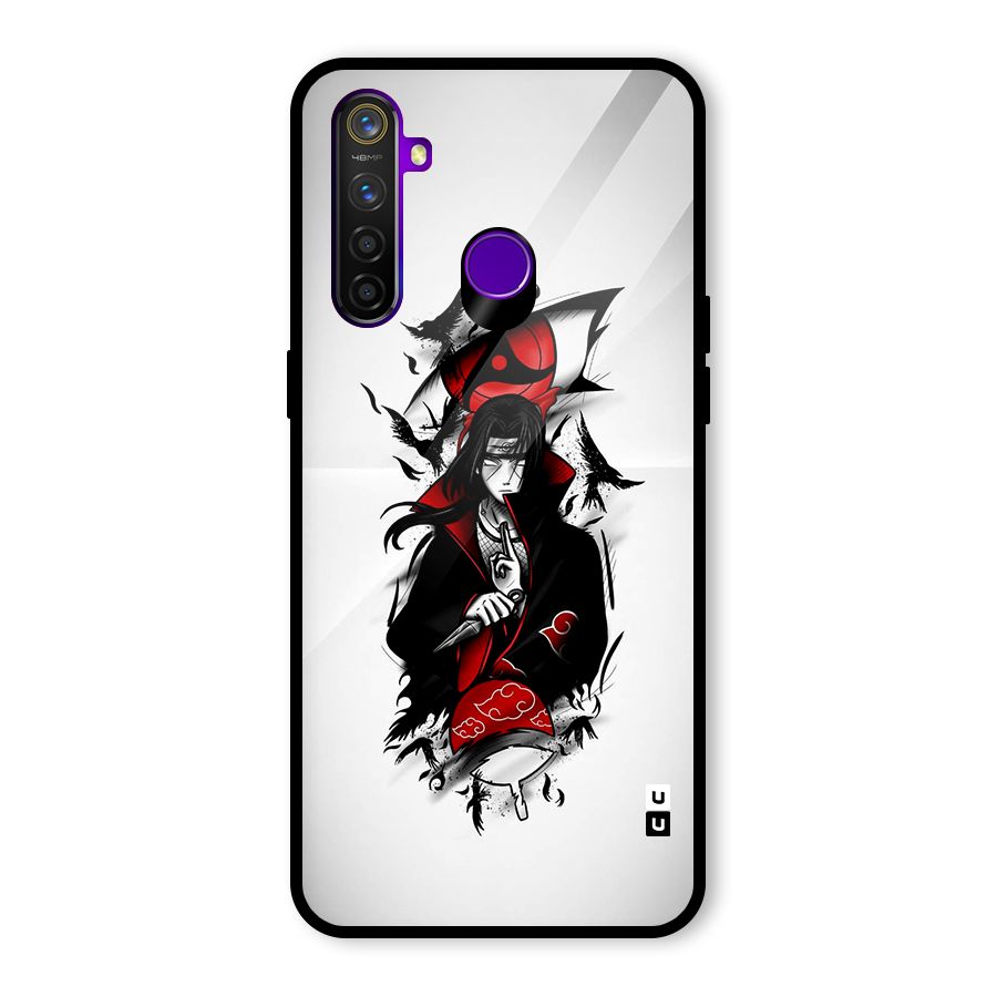 Itachi Combat Glass Back Case for Realme 5 Pro