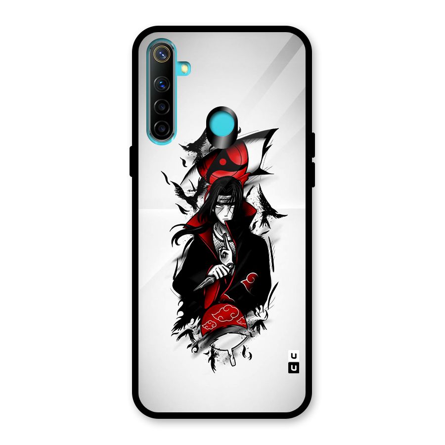 Itachi Combat Glass Back Case for Realme 5s