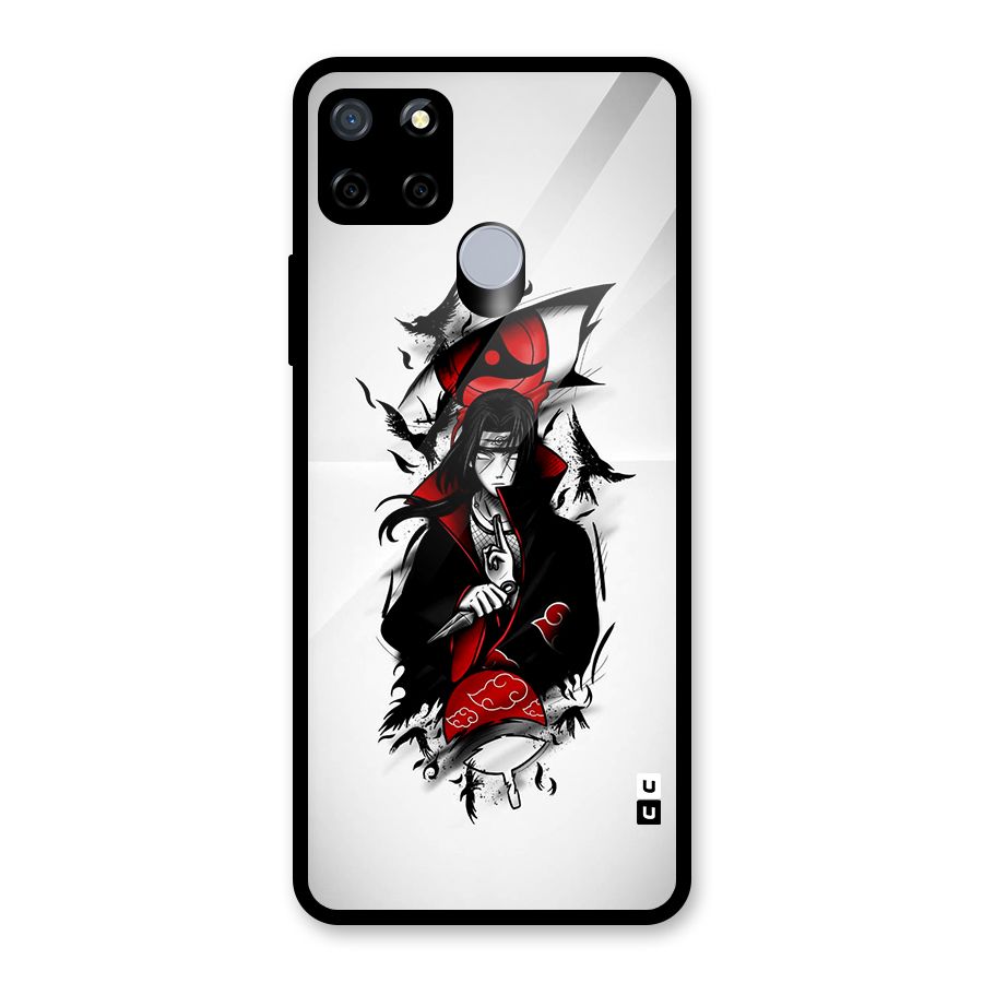 Itachi Combat Glass Back Case for Realme Narzo 30A