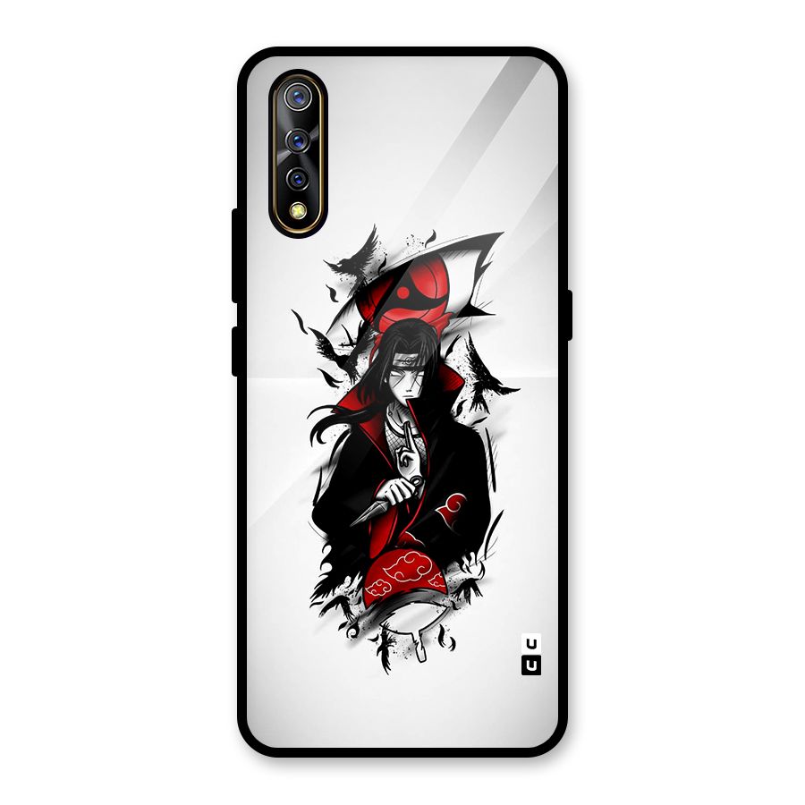 Itachi Combat Glass Back Case for Vivo S1