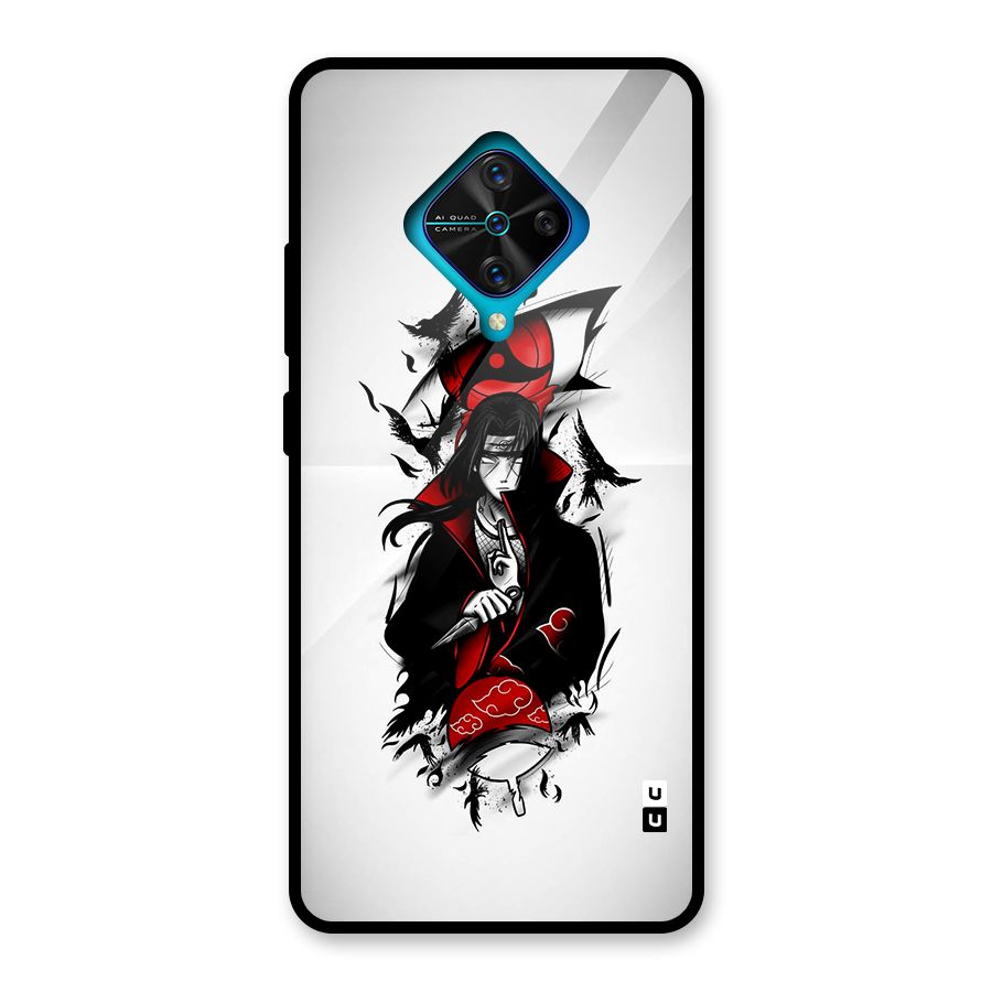Itachi Combat Glass Back Case for Vivo S1 Pro