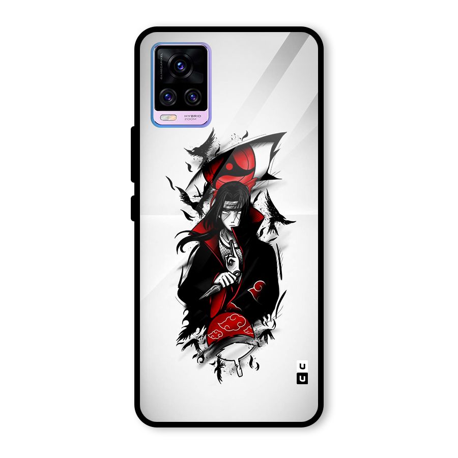 Itachi Combat Glass Back Case for Vivo V20 Pro