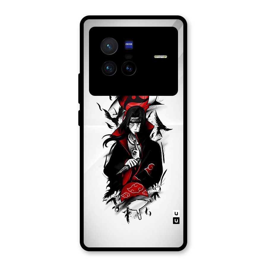 Itachi Combat Glass Back Case for Vivo X80