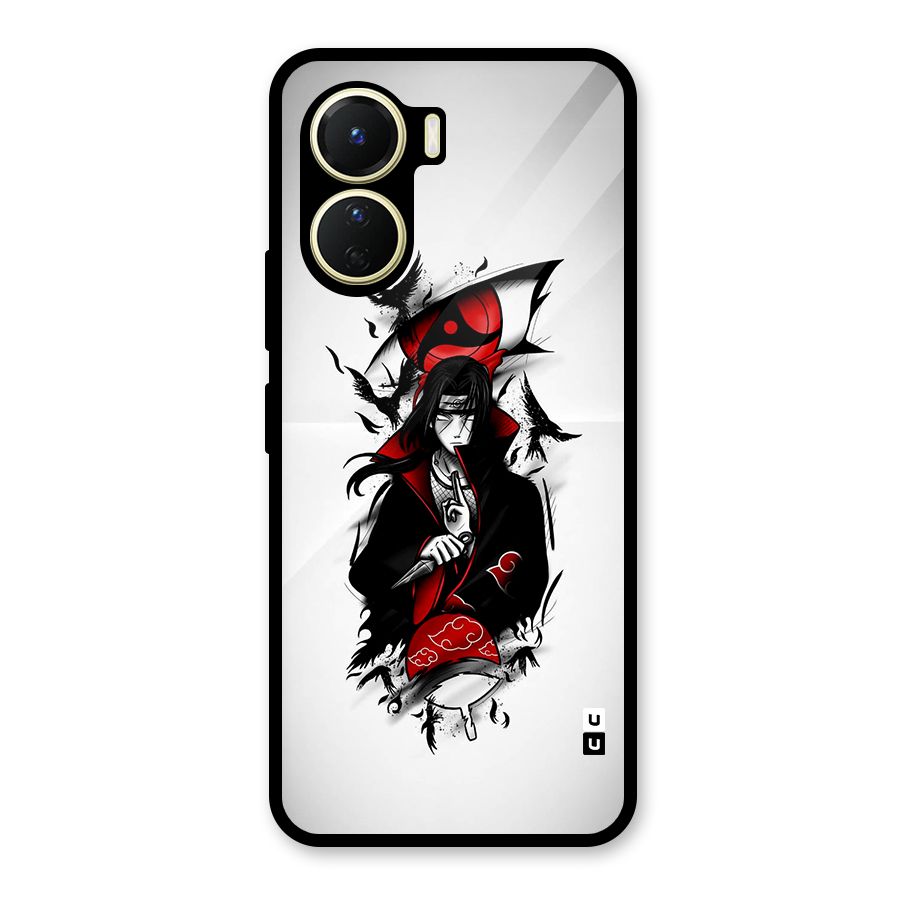 Itachi Combat Glass Back Case for Vivo Y16
