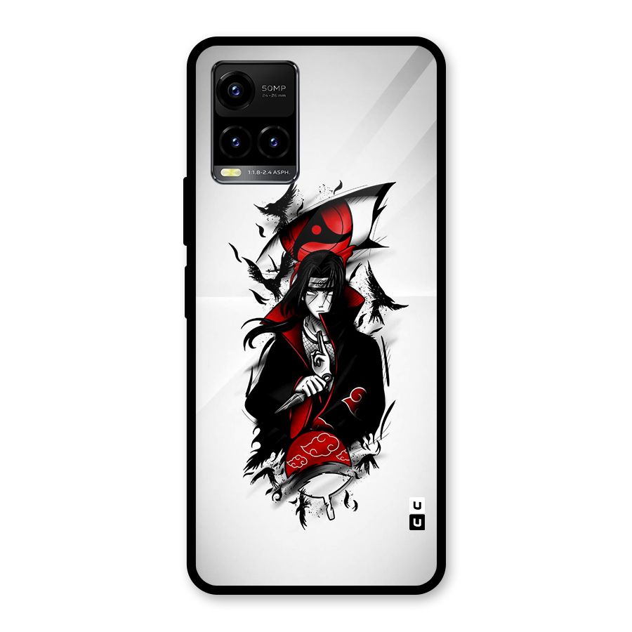 Itachi Combat Glass Back Case for Vivo Y21T