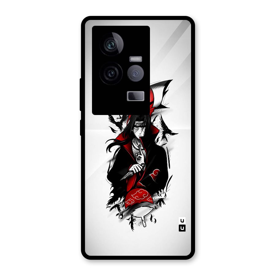 Itachi Combat Glass Back Case for Vivo iQOO 11 5G