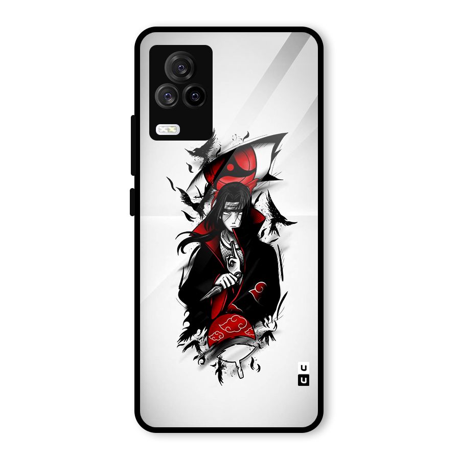 Itachi Combat Glass Back Case for Vivo iQOO 7 Legend 5G