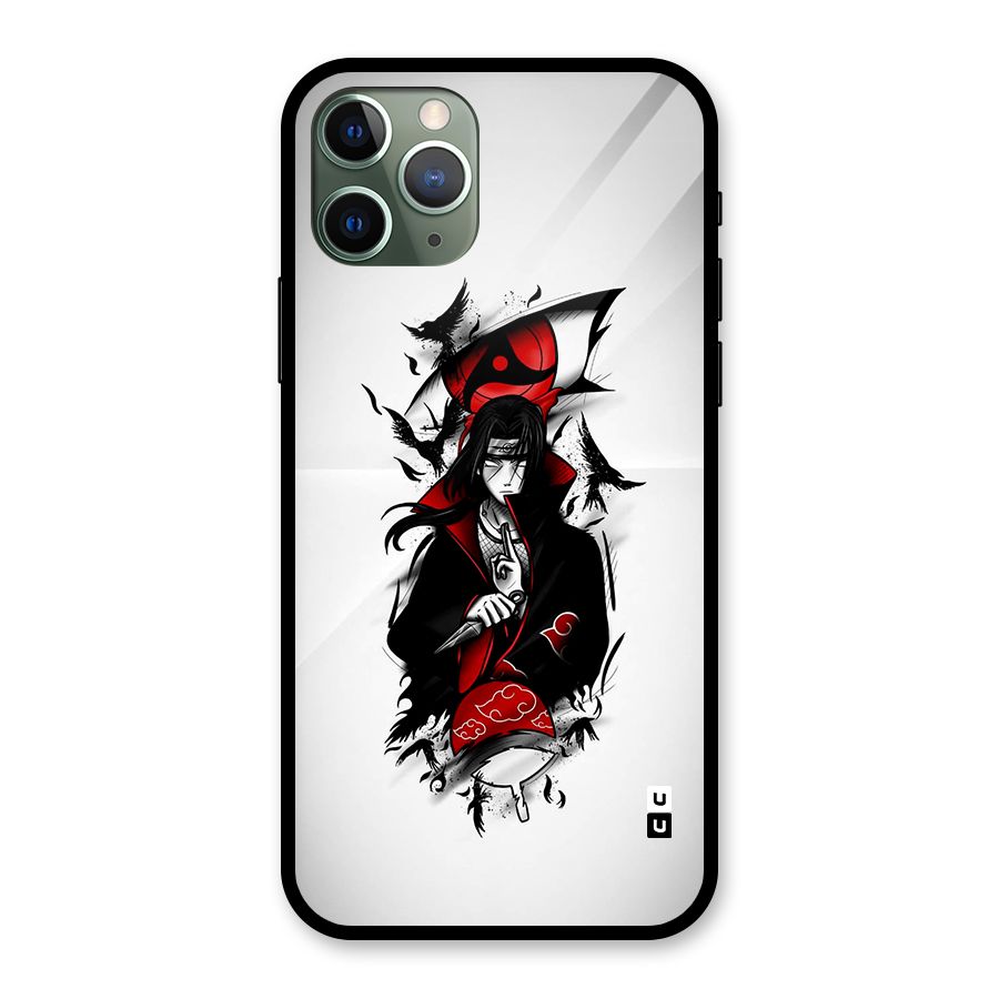 Itachi Combat Glass Back Case for iPhone 11 Pro