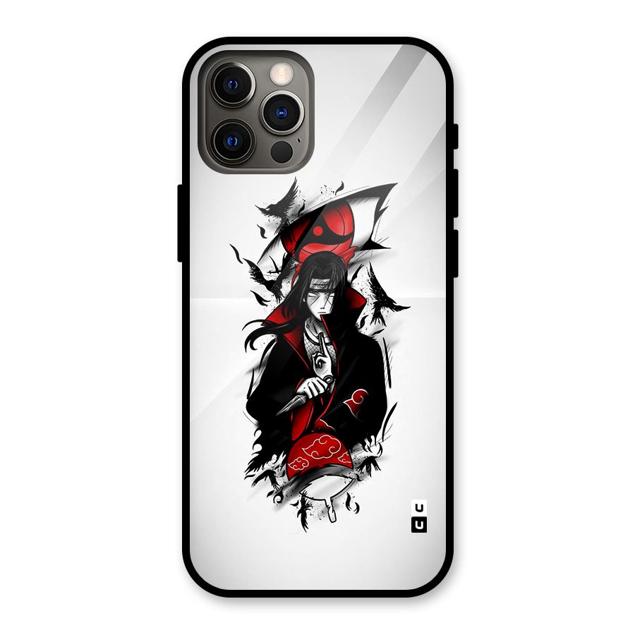 Itachi Combat Glass Back Case for iPhone 12 Pro