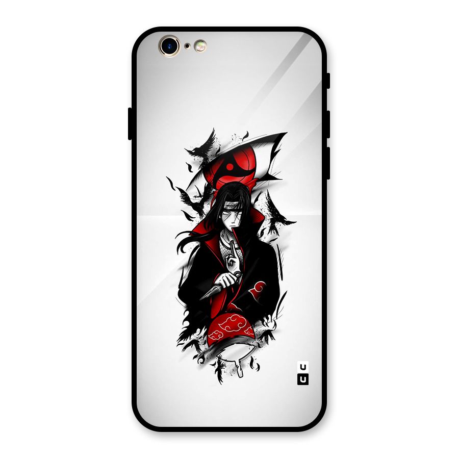 Itachi Combat Glass Back Case for iPhone 6 6S