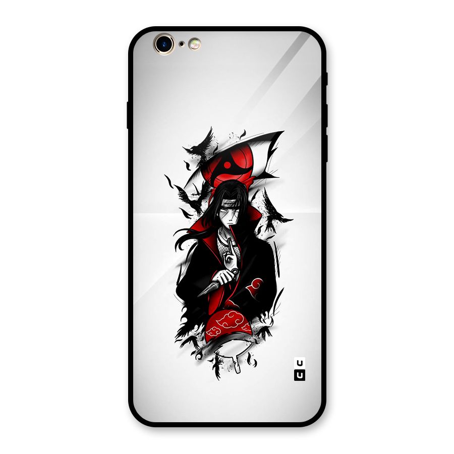 Itachi Combat Glass Back Case for iPhone 6 Plus 6S Plus