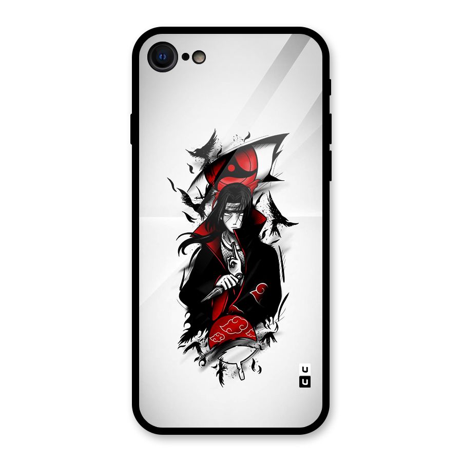 Itachi Combat Glass Back Case for iPhone 7
