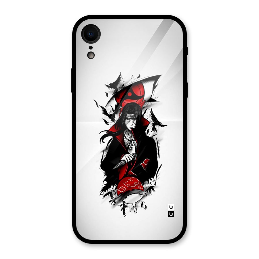 Itachi Combat Glass Back Case for iPhone XR