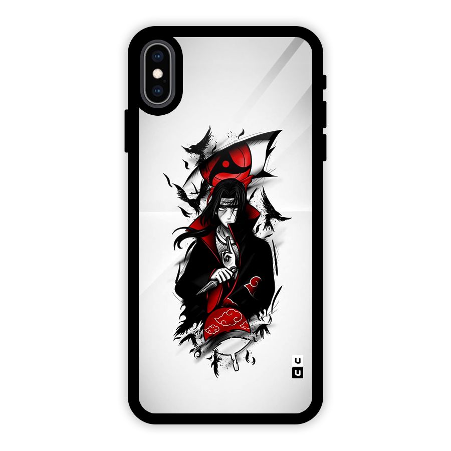 Itachi Combat Glass Back Case for iPhone XS Max