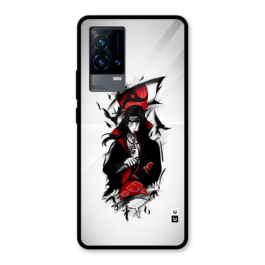 Itachi Combat Glass Back Case for iQOO 9 5G