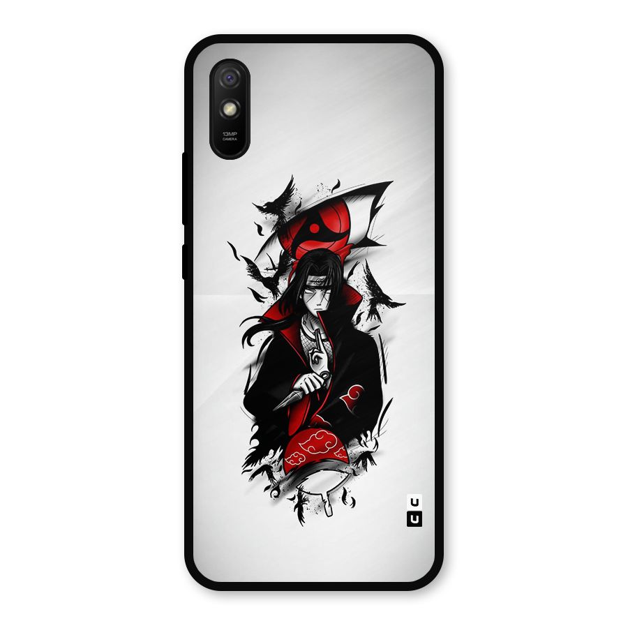 Itachi Combat Metal Back Case for Redmi 9i