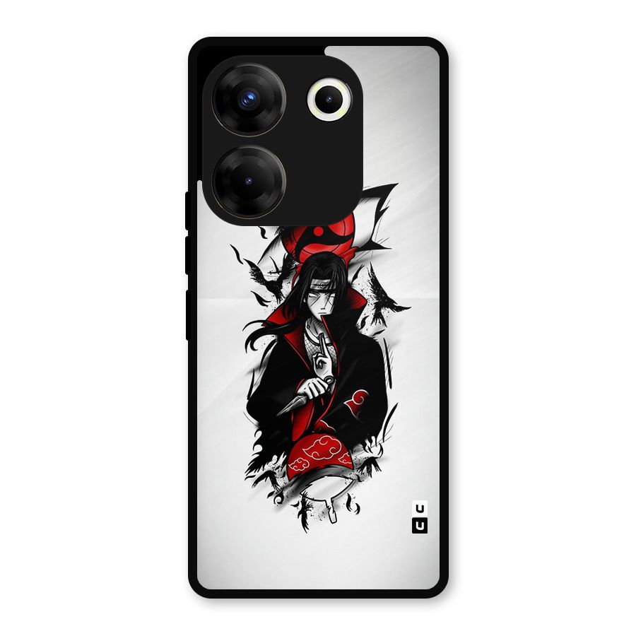 Itachi Combat Metal Back Case for Tecno Camon 20