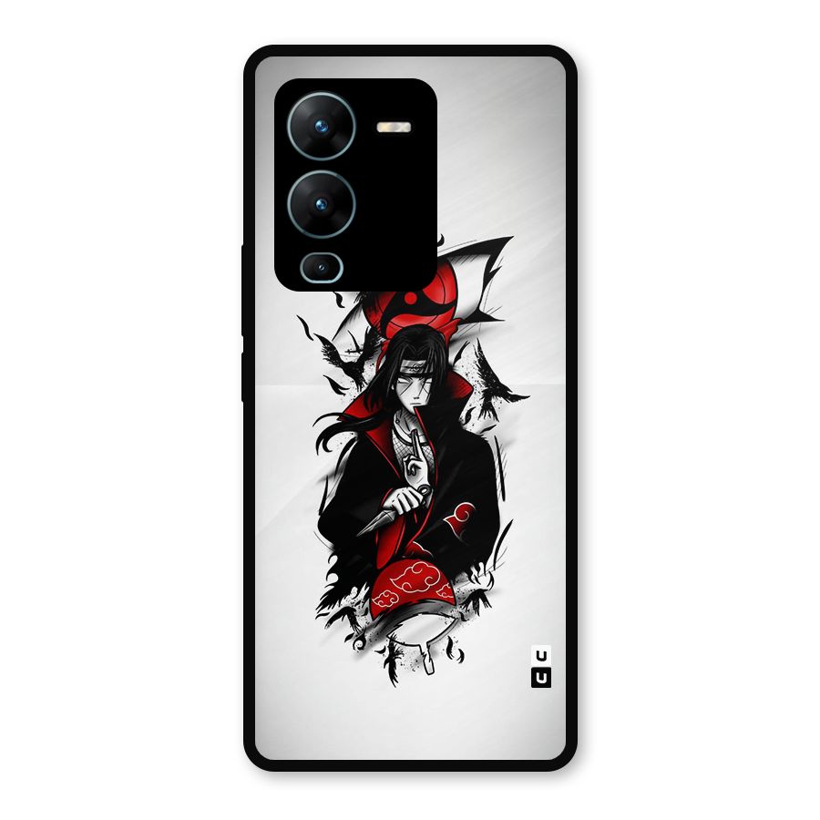 Itachi Combat Metal Back Case for Vivo V25 Pro