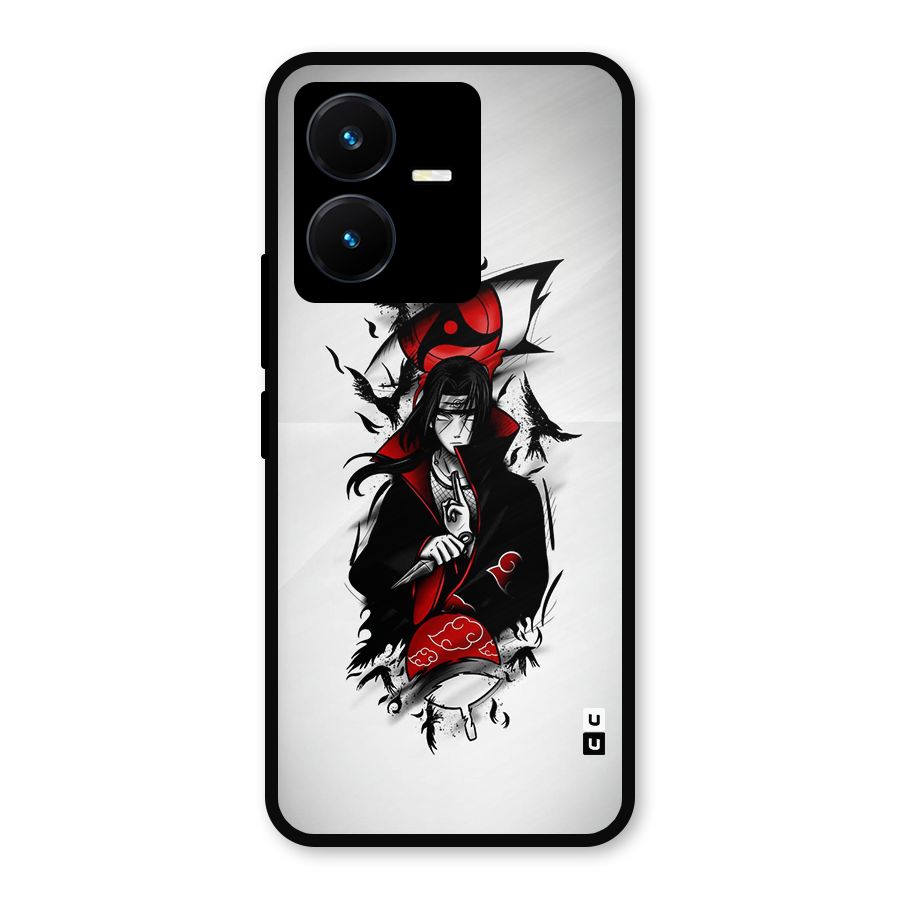 Itachi Combat Metal Back Case for Vivo Y22