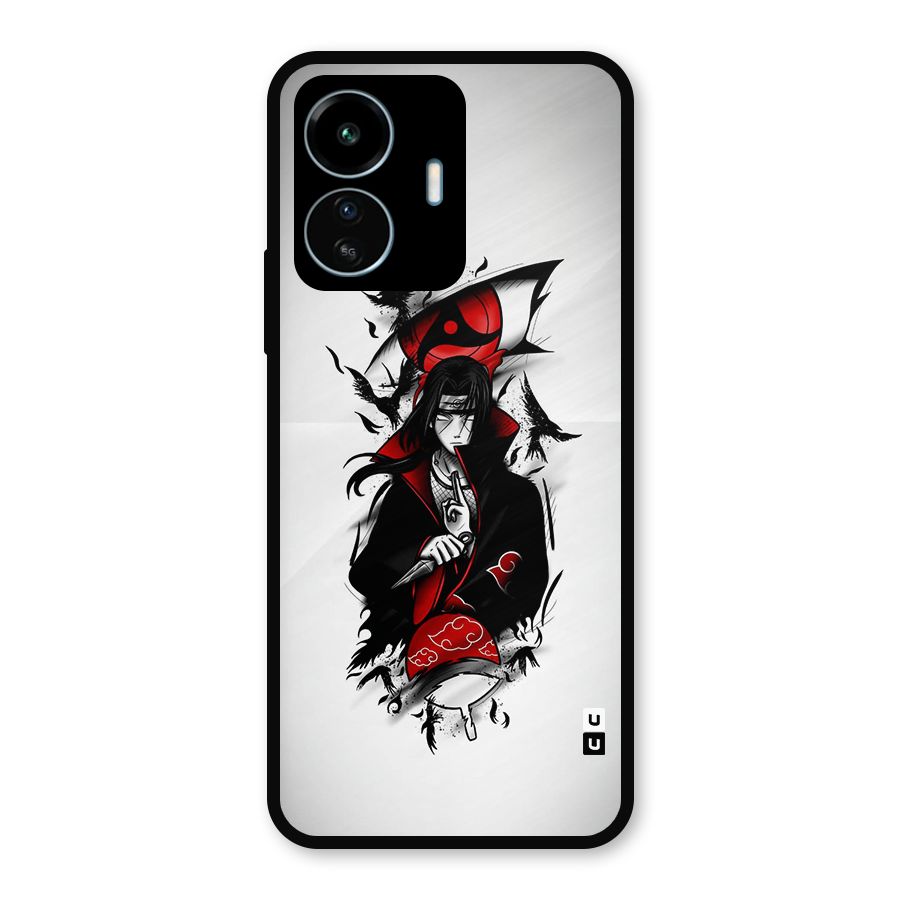 Itachi Combat Metal Back Case for vivo iQOO Z6 Lite 5G