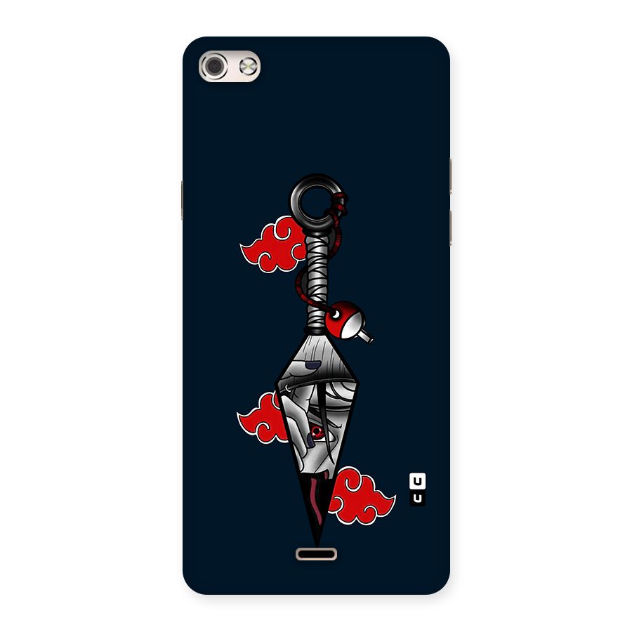 Itachi Kunai Naruto Back Case for Micromax Canvas Silver 5