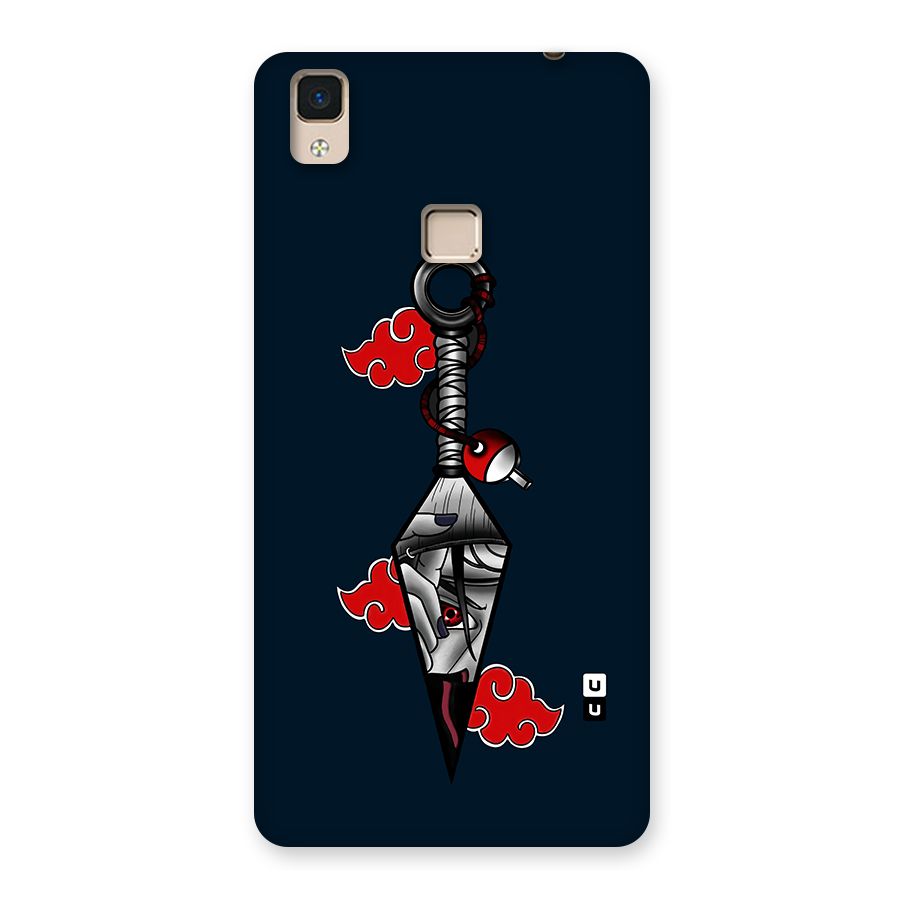 Itachi Kunai Naruto Back Case for V3 Max