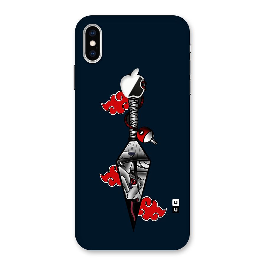 Itachi Kunai Naruto Back Case for iPhone XS Max Apple Cut