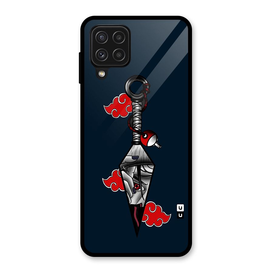 Itachi Kunai Naruto Glass Back Case for Galaxy A22 4G