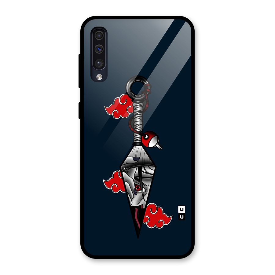 Itachi Kunai Naruto Glass Back Case for Galaxy A30s