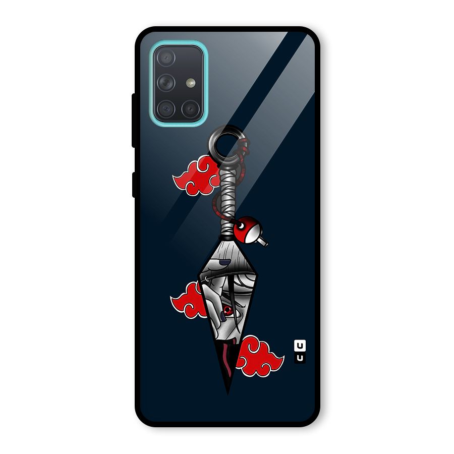 Itachi Kunai Naruto Glass Back Case for Galaxy A71