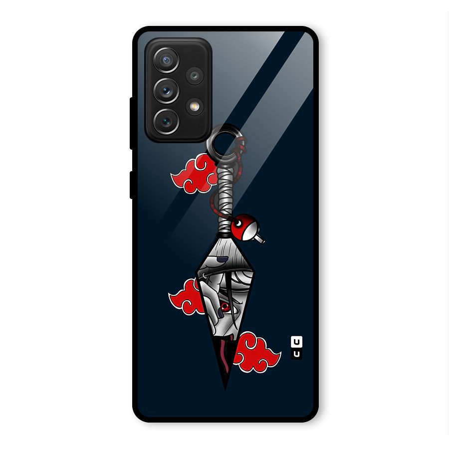 Itachi Kunai Naruto Glass Back Case for Galaxy A72
