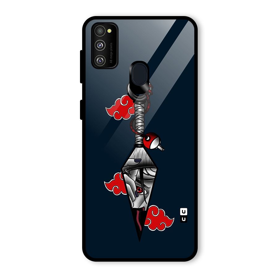 Itachi Kunai Naruto Glass Back Case for Galaxy M30s