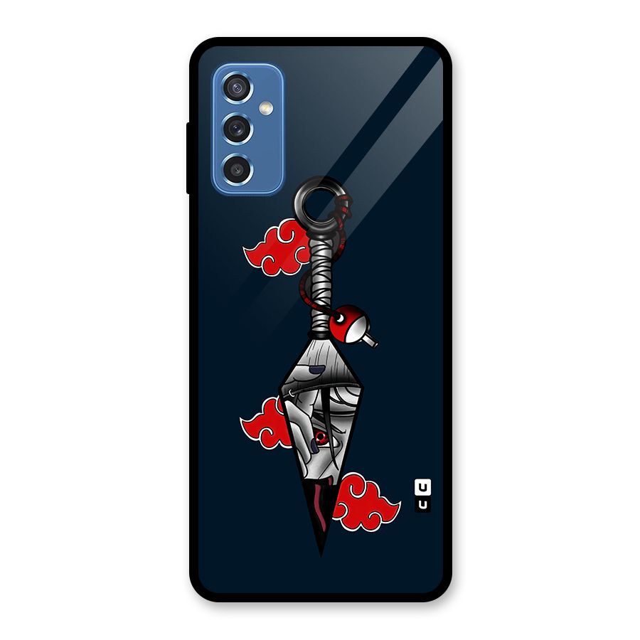 Itachi Kunai Naruto Glass Back Case for Galaxy M52 5G