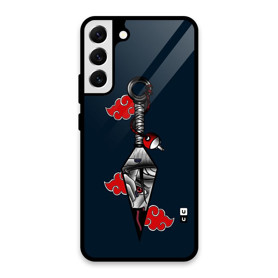 Itachi Kunai Naruto Glass Back Case for Galaxy S22 Plus 5G