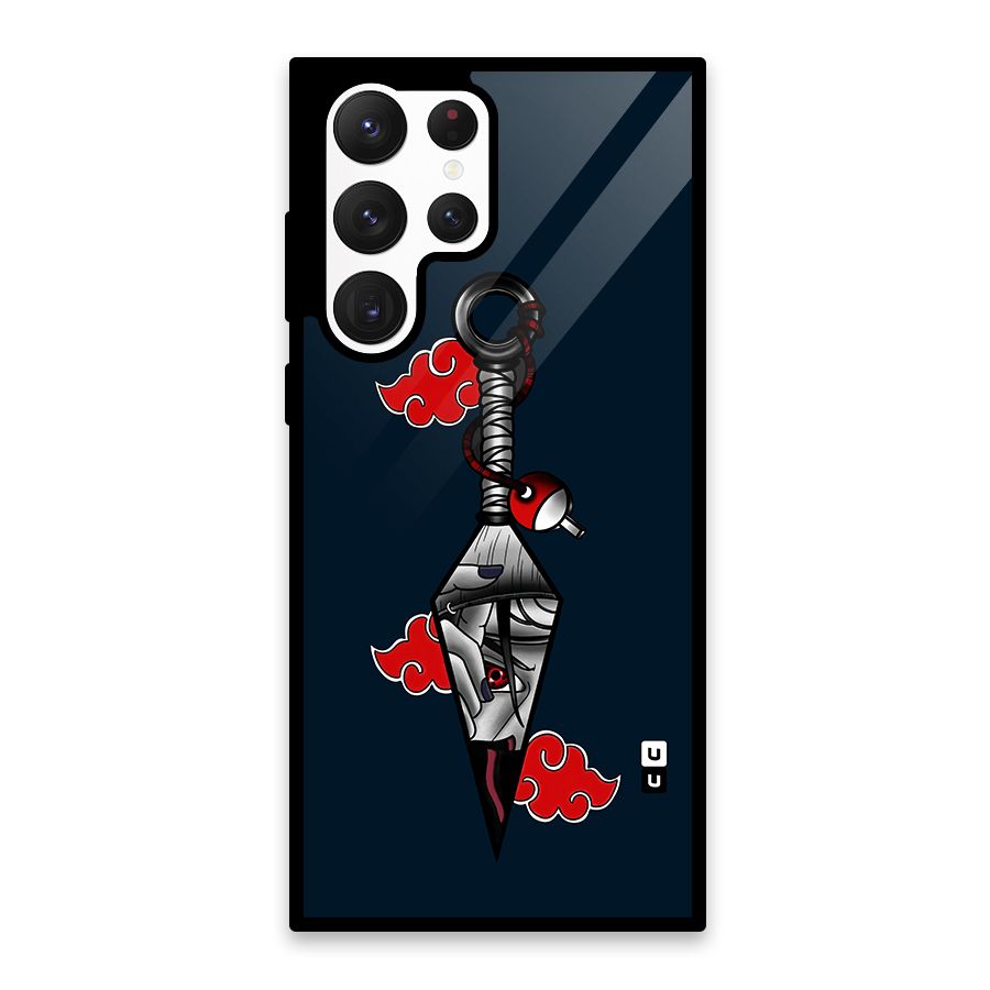 Itachi Kunai Naruto Glass Back Case for Galaxy S22 Ultra 5G
