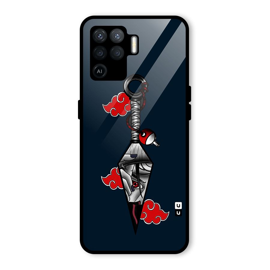 Itachi Kunai Naruto Glass Back Case for Oppo F19 Pro